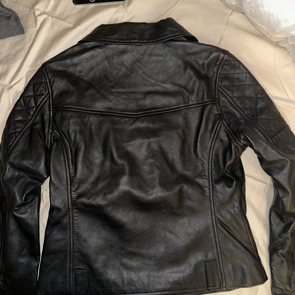Frye Biker Jacket in Soft Lamb - Picture 5 of 6